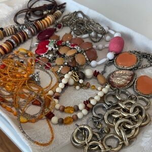 Elegant Orange Peach Multi-Color Jewelry Set #143